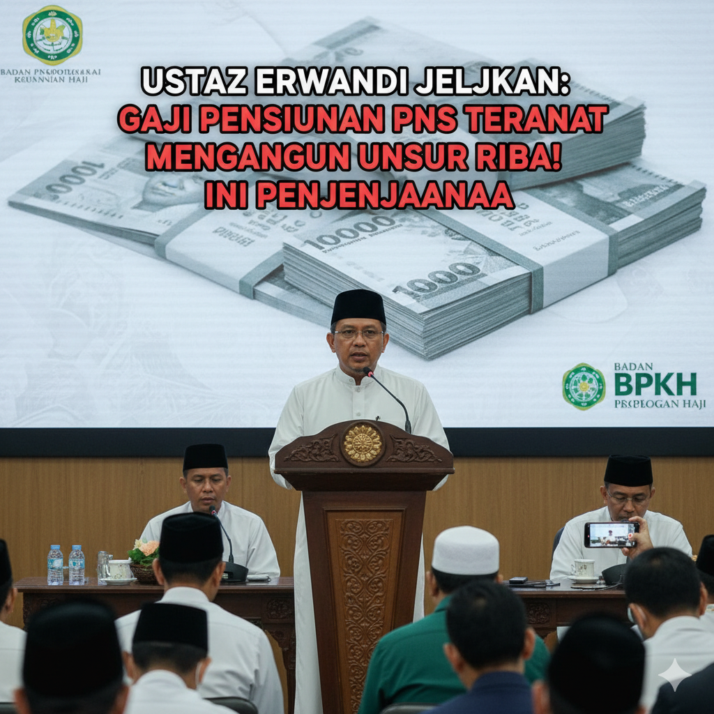 Ustaz Erwandi Jelaskan, Gaji Pensiunan PNS Ternyata Mengandung Unsur Riba: Ini Penjelasannya!