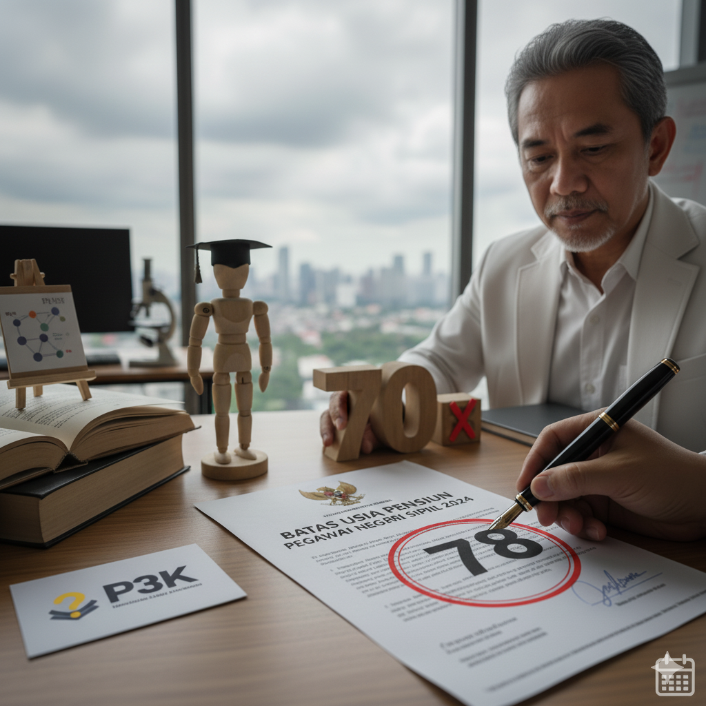 Usia pensiun PNS 2024 berubah total! Guru besar sampai 70 tahun, P3K setara PNS