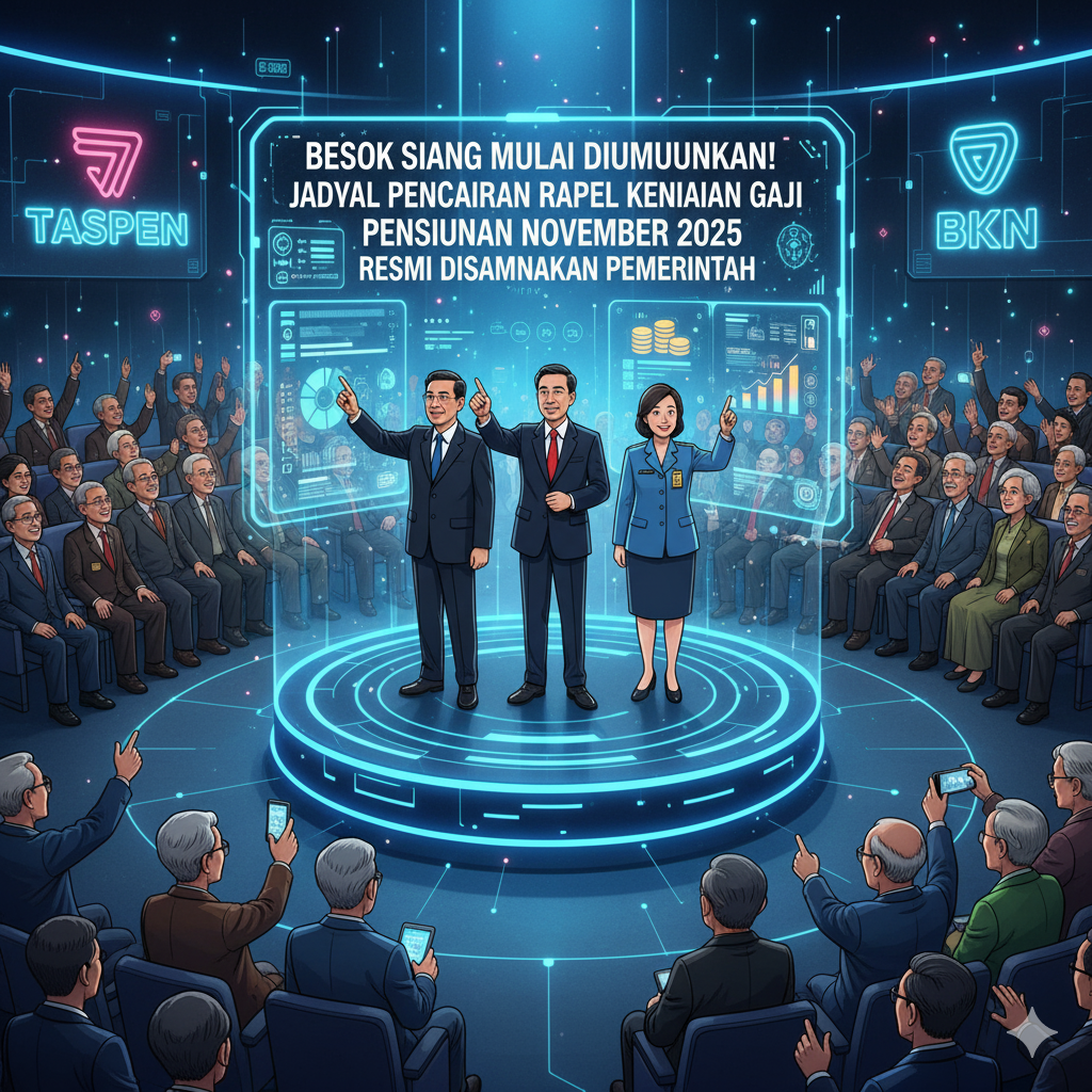 Besok Siang Mulai Diumumkan! Jadwal Pencairan Rapel Kenaikan Gaji Pensiunan November 2025 Resmi Disampaikan Pemerintah