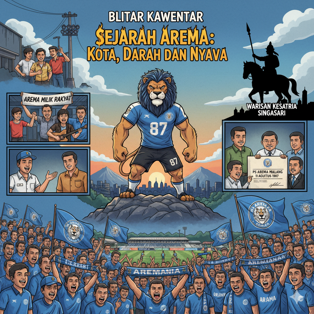Dari Kebo Arema hingga Lahirnya Singo Edan yang Mengguncang Malang