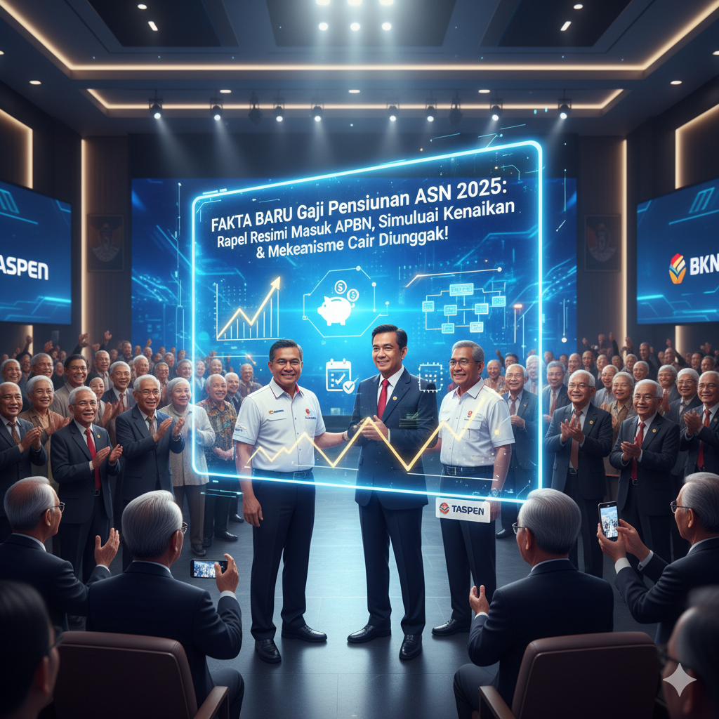 FAKTA BARU Gaji Pensiunan ASN 2025: Rapel Resmi Masuk APBN, Simulasi Kenaikan & Mekanisme Cair Diungkap!