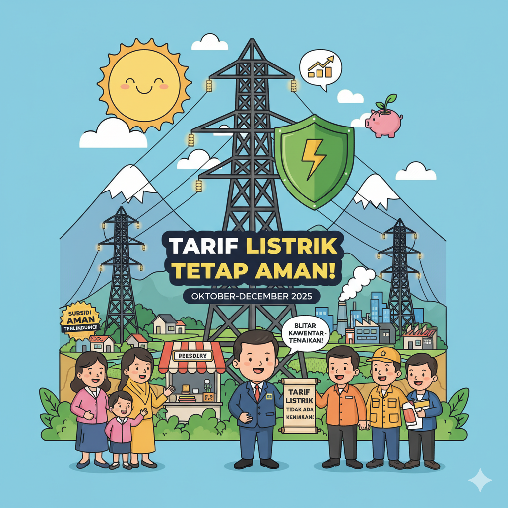 Pemerintah akhirnya mengumumkan keputusan resmi terkait tarif listrik triwulan 4 2025.