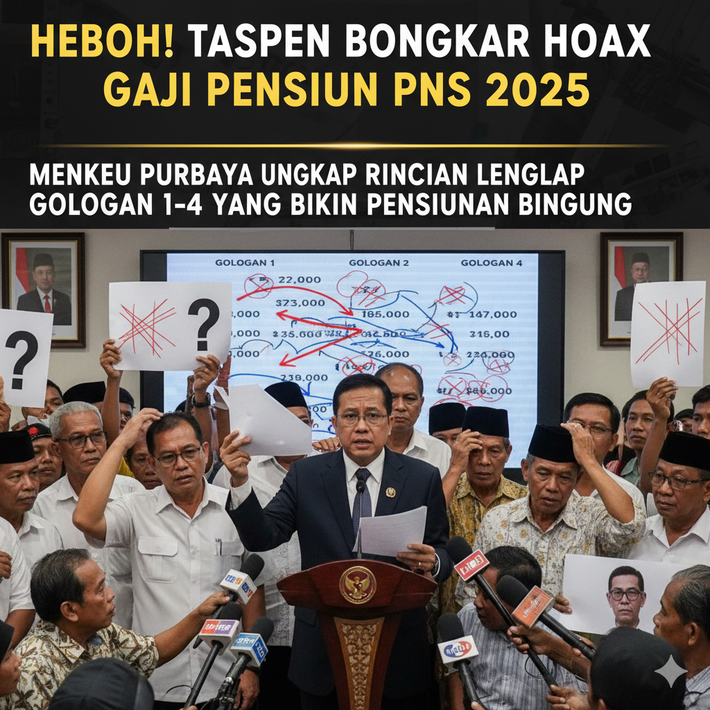 Menkeu bongkar rincian lengkap golongan 1-4 & jadwal rapel Novemb