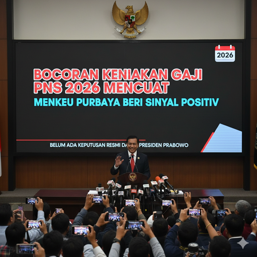 Menkeu Purbaya beri sinyal positif soal kenaikan gaji PNS 2026, tapi belum ada keputusan resmi.