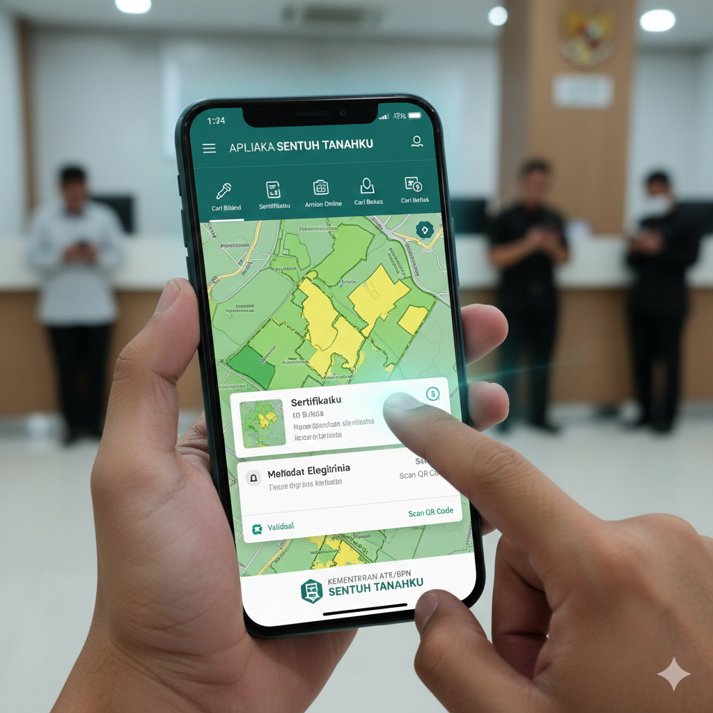 plikasi Sentuh Tanahku memudahkan urus sertifikat tanah.