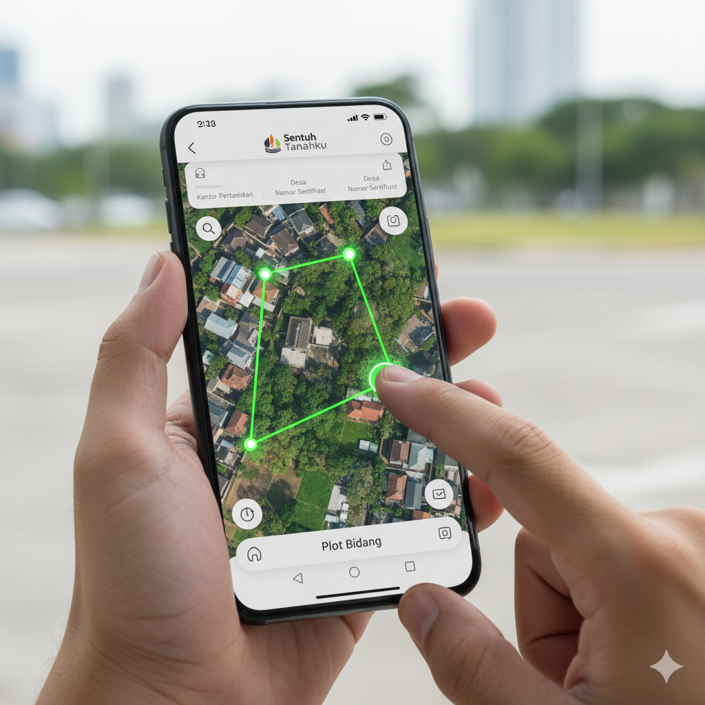 bidang tanah online kini makin mudah lewat Sentuh Tanahku.