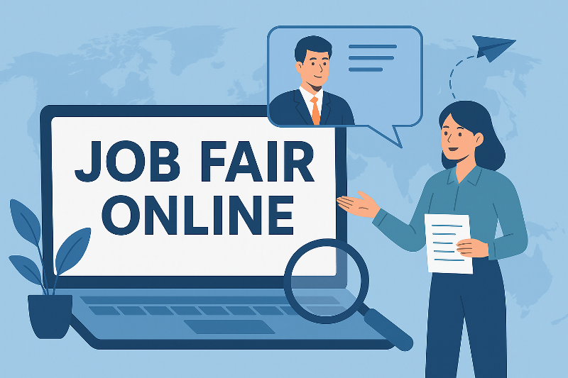 ILUSTRASI JOB FAIR ONLINE
