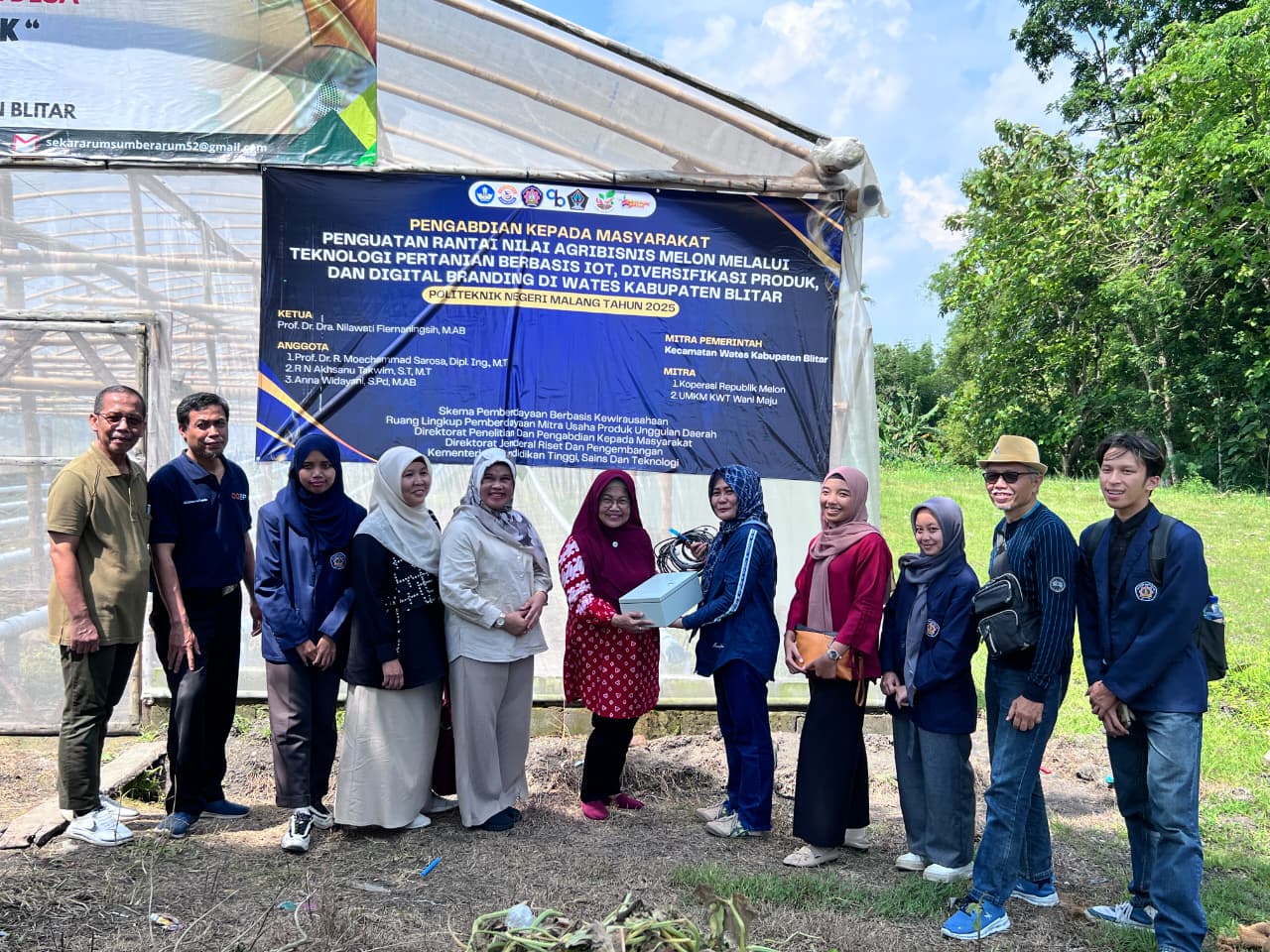 Polinema Bersinergi dengan UMKM dan Koperasi Wates, Dorong Agribisnis Melon