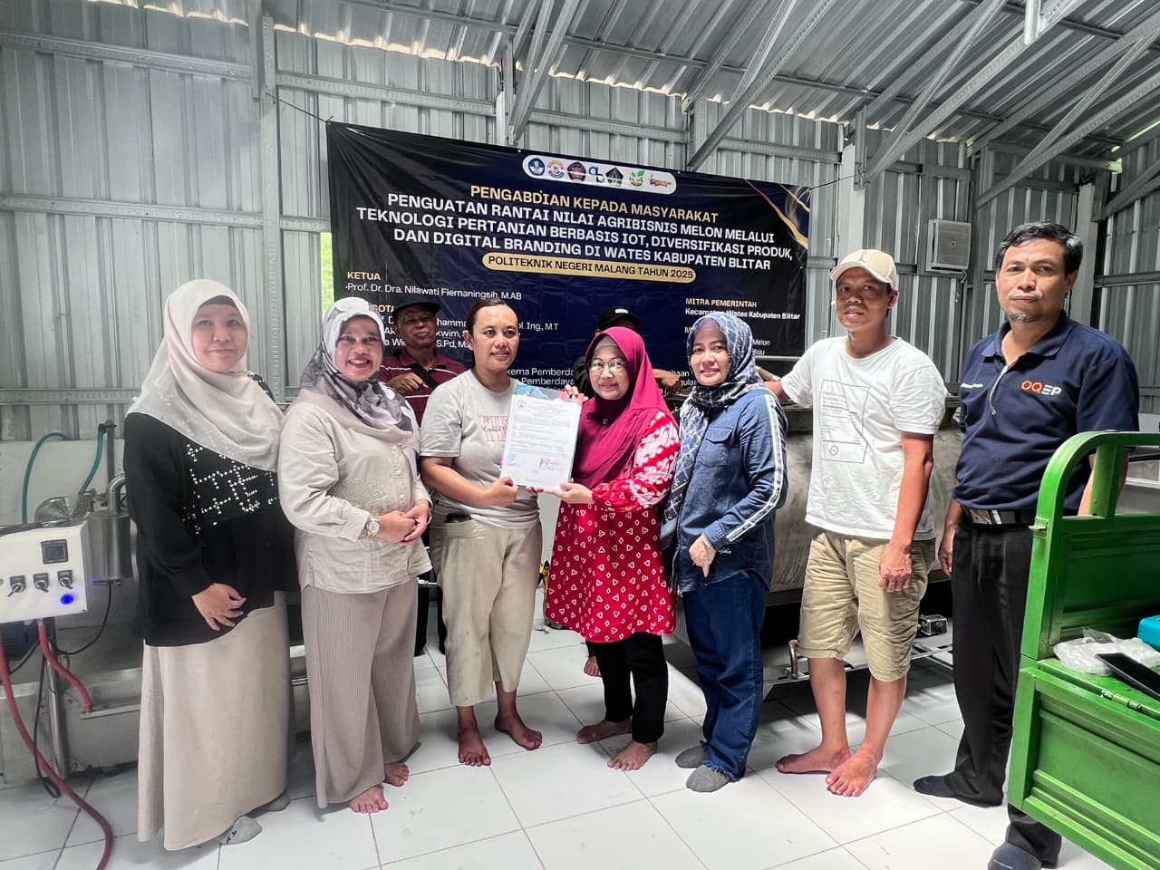 Polinema Bersinergi dengan UMKM dan Koperasi Wates, Dorong Agribisnis Melon