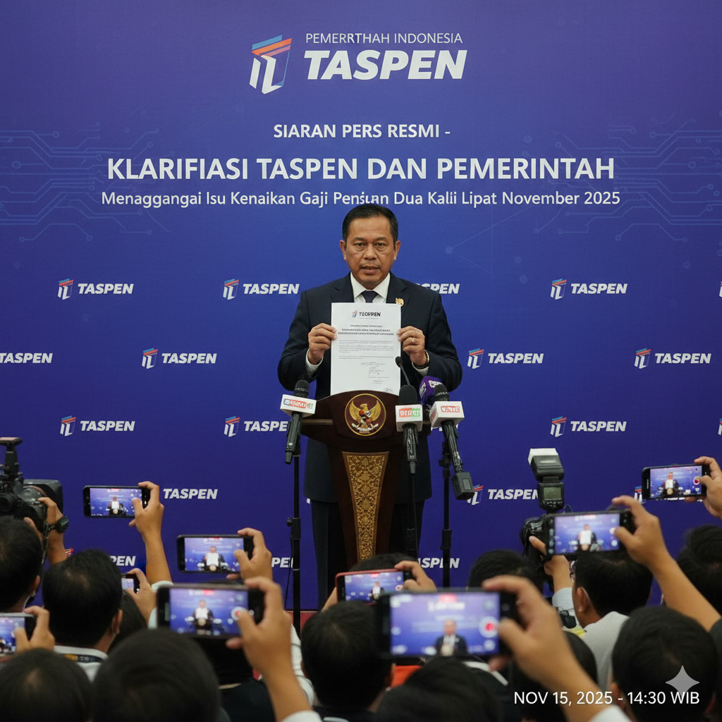 Viral Isu Gaji Pensiunan Naik Dua Kali Lipat November 2025, Ini Penjelasan Resmi TASPEN dan Pemerintah yang Sebenarnya
