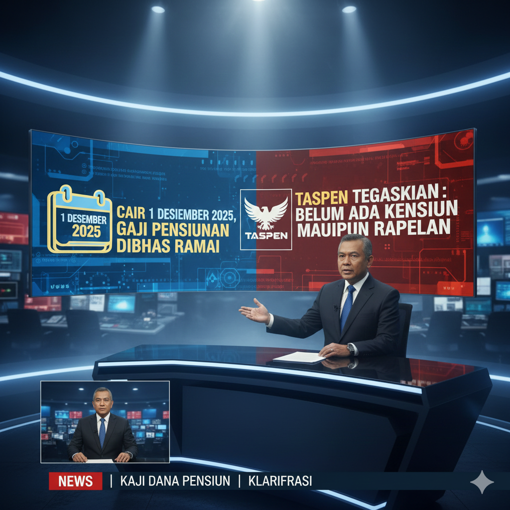 Cair 1 Desember 2025, Gaji Pensiunan Dibahas Ramai; TASPEN Tegaskan Belum Ada Kenaikan Pensiun Maupun Rapelan
