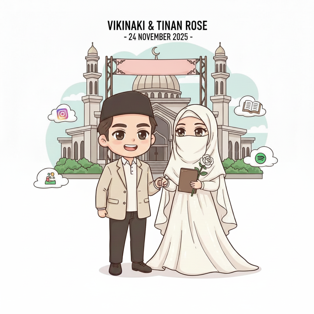 Vikinaki Menikah dengan Tinan Rose: Sosok Penulis Bercadar yang Mendadak Viral, Ternyata Bukan Orang Sembarangan