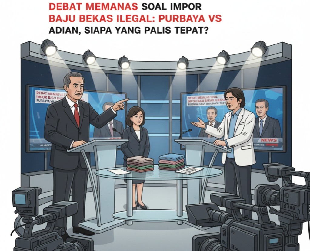 Debat Memanas Soal Impor Baju Bekas Ilegal: Purbaya vs Adian, Siapa yang Paling Tepat?