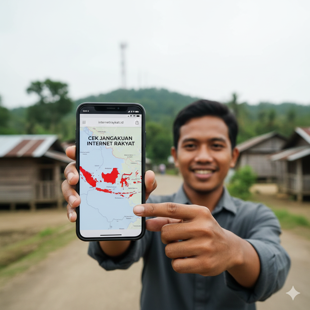 Cek apakah rumah Anda sudah terjangkau Internet Rakyat.
