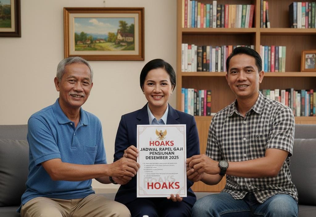 Hoaks Jadwal Baru Rapel Gaji Pensiunan PNS, TNI, Polri Desember 2025? TASPEN Kediri Tegaskan Fakta Resmi yang Sebenarnya