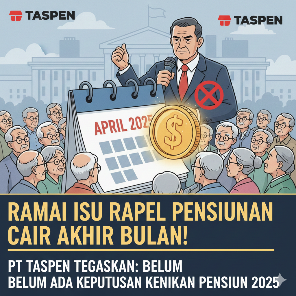 Ramai Isu Rapel Pensiunan Cair Akhir Bulan, PT TASPEN Tegaskan Belum Ada Keputusan Kenaikan Pensiun 2025