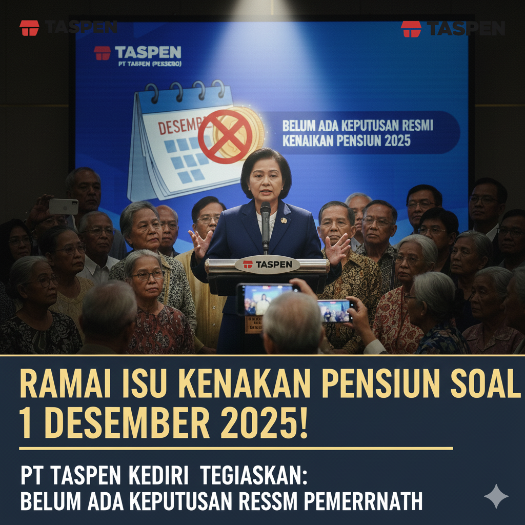 Ramai Isu Kenaikan Pensiun 1 Desember 2025, TASPEN Kediri Tegaskan Belum Ada Keputusan Pemerintah