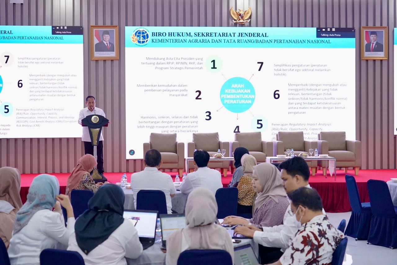 Kementerian ATR/BPN Tingkatkan Kompetensi SDM dalam Penyusunan Peraturan.