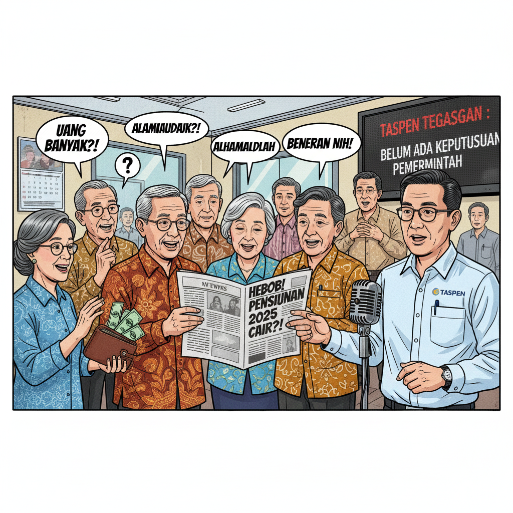 Heboh Kabar Rapel Pensiunan 2025 Cair, TASPEN Tegaskan Belum Ada Keputusan Pemerintah