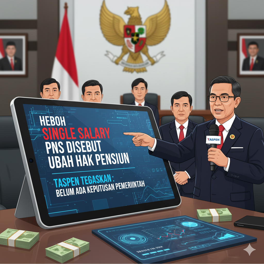 Heboh Single Salary PNS Disebut Ubah Hak Pensiun, TASPEN Tegaskan Belum Ada Keputusan Pemerintah