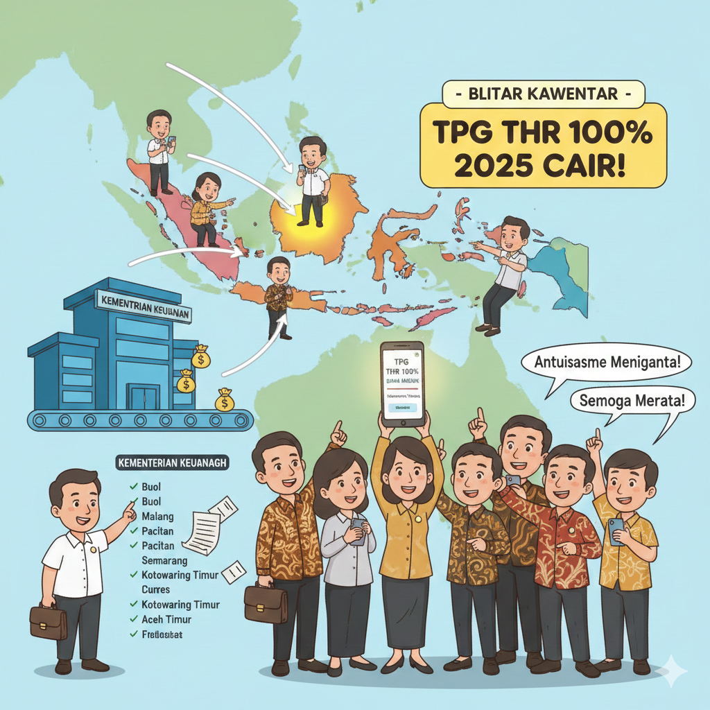 TPG THR 100% 2025 Mulai Cair: Guru SMA di Kalteng Dapat Kabar Baik, Daerah Lain Menyusul
