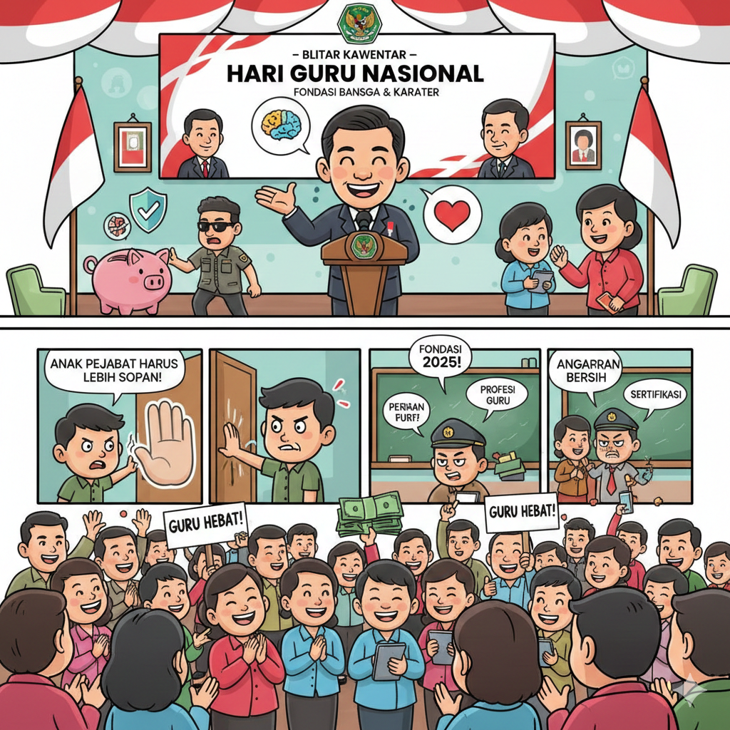 Tunjangan Guru Bakal Cair Tiap Bulan, Presiden Tekankan Tak Boleh Diselewengkan pada Peringatan Hari Guru