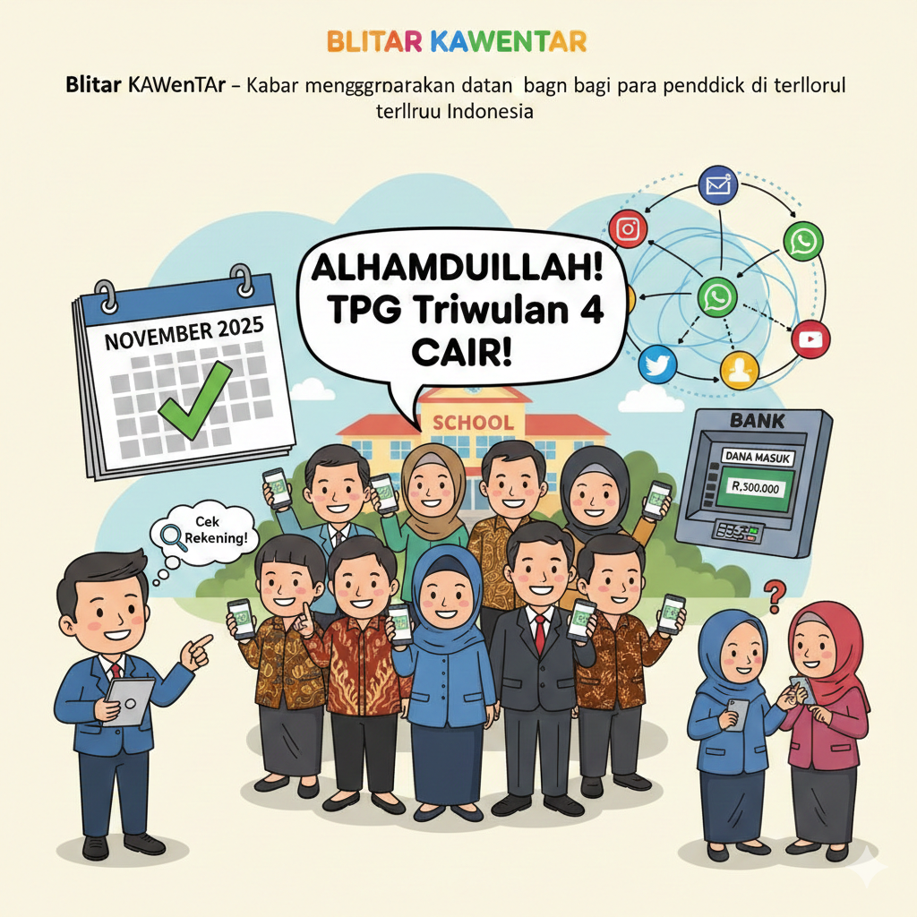 BREAKING! Pencairan TPG Triwulan 4 Mulai Masuk Rekening Guru, Ini Fakta, Jadwal, dan Cara Ceknya