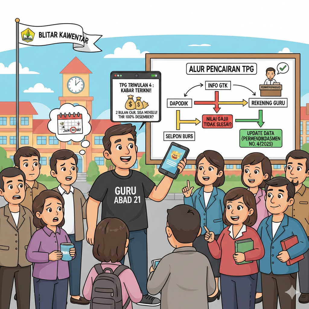 TPG Triwulan 4 Cair Hanya 2 Bulan? Ini Penjelasan Resmi dan Jadwal Lengkap Pembayaran TPG 100%