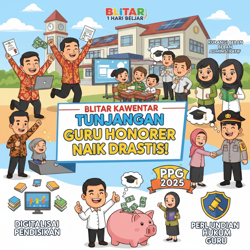 Resmi! Tunjangan Guru Honorer Naik Drastis, Pemerintah Umumkan Banyak Kejutan untuk 2025&ndash;2026