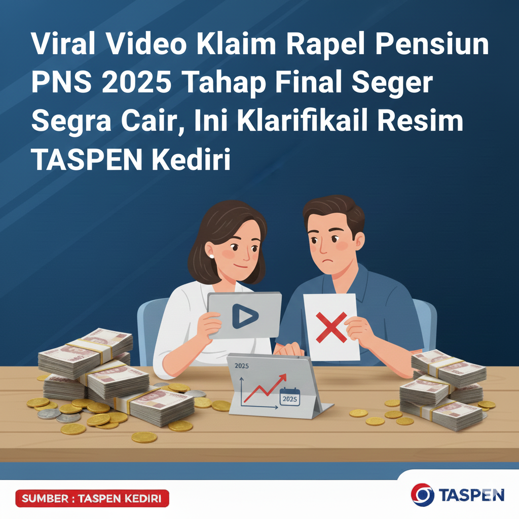 Video viral klaim rapel pensiun PNS 2025 segera cair.