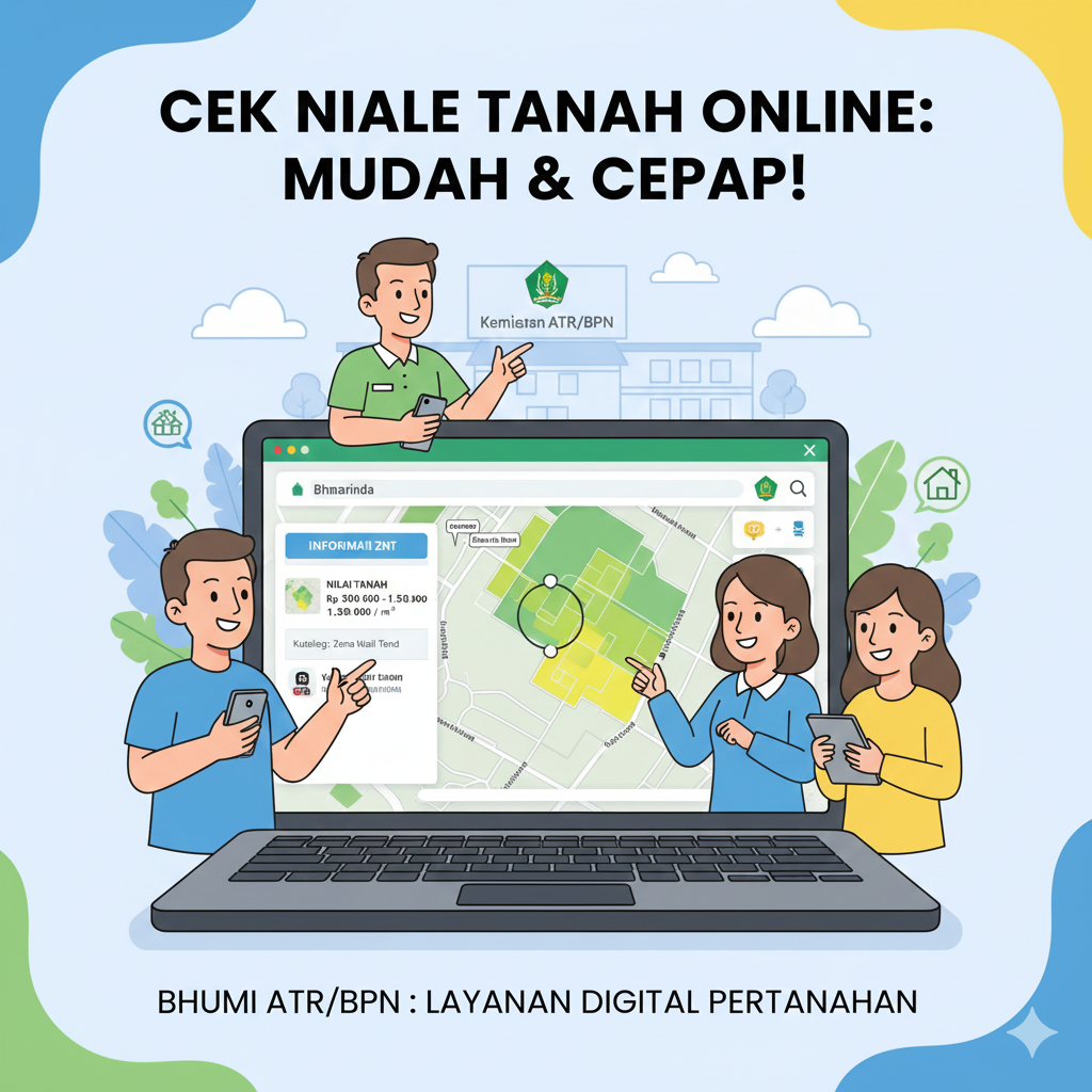 Cek Nilai ZNT di Website Bhumi ATR/BPN