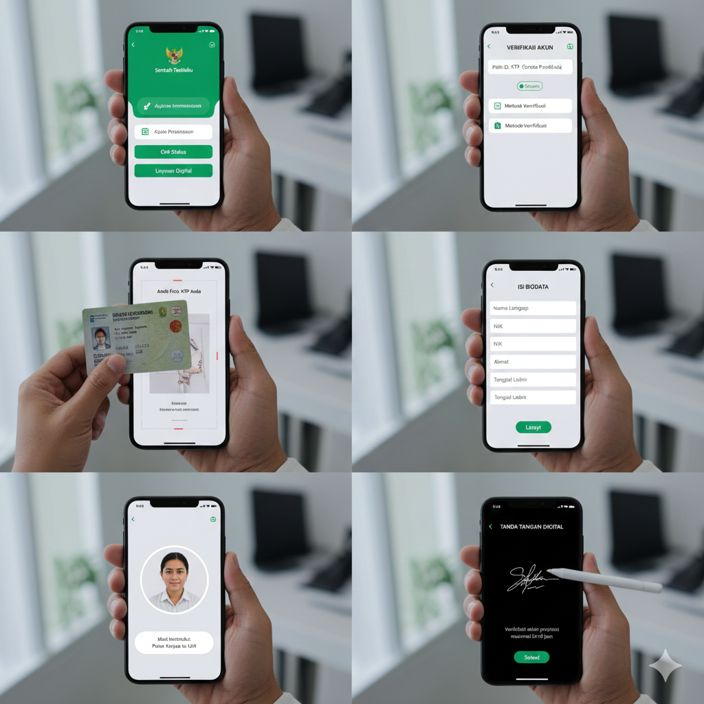 SENTUH TANAHKU, cek sertifikat digital