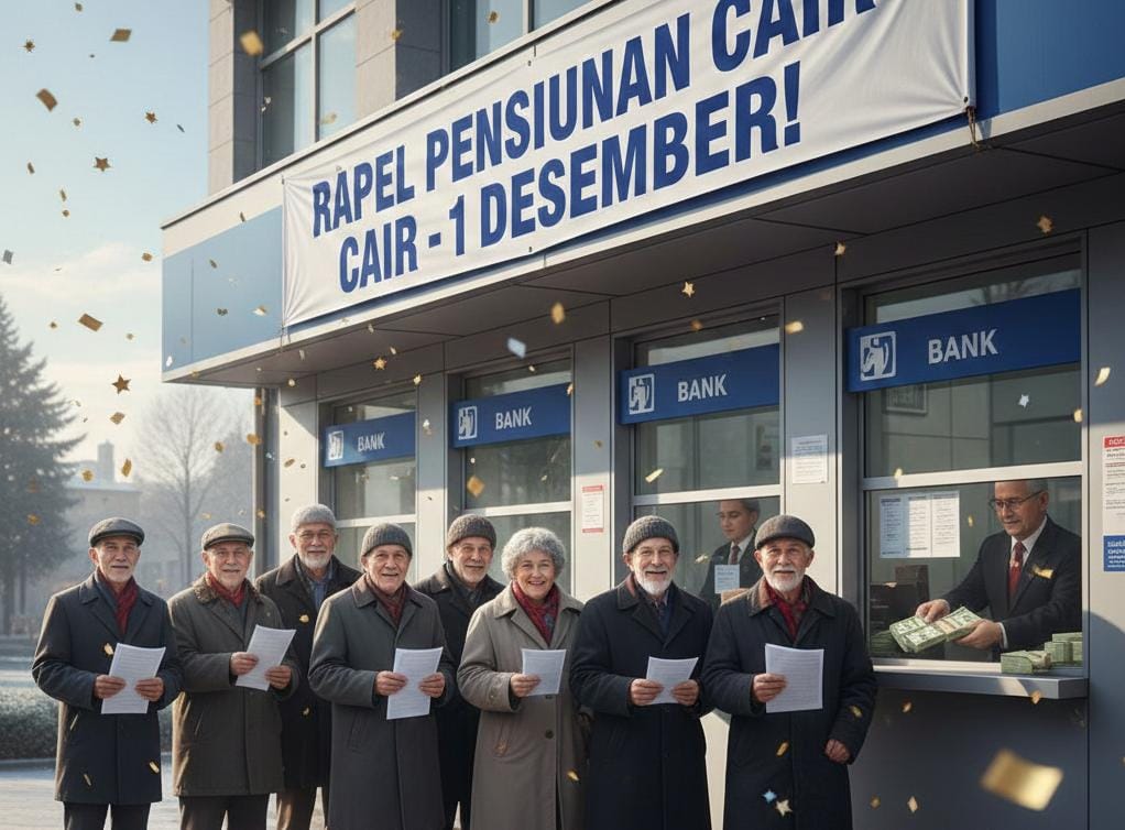 Rapel Pensiunan Desember Cair 1 Desember, Nominal Naik Tajam hingga 6 Bulan Sekaligus