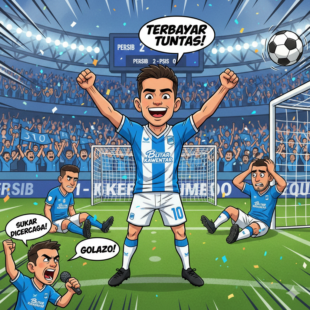 Stefano Beltrame Persib Akhirnya Bungkam Kritik: Dua Gol, Aksi Ciamik, dan Kebangkitan Eks Juventus