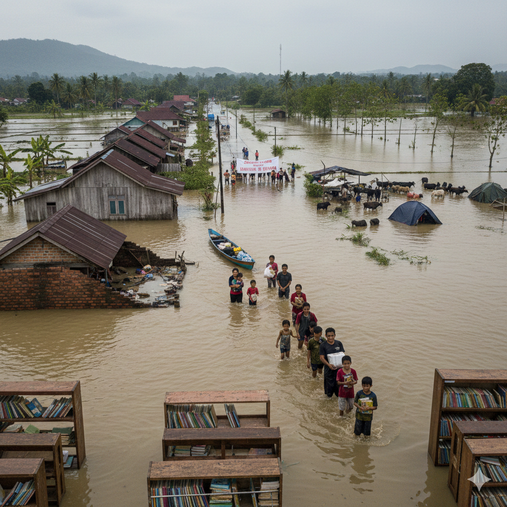 UPDATE Korban Banjir Sumatera: 744 Tewas, 551 Hilang, TNI AU Terjunkan Bantuan dari Udara