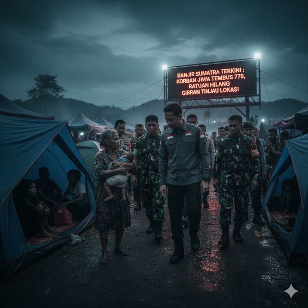 Subuh-Subuh Gibran ke Sumatera: Tinjau Korban Banjir yang Tembus 770 Jiwa dan Ratusan Masih Hilang