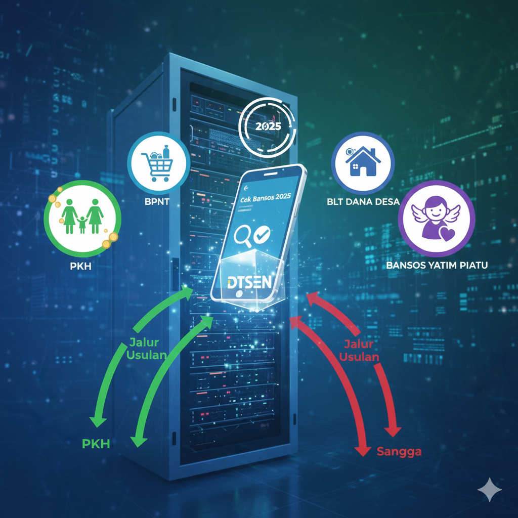Cara cek penerima bansos PKH dan BPNT 2025 lewat aplikasi Cek Bansos setelah pakai data DTSEN
