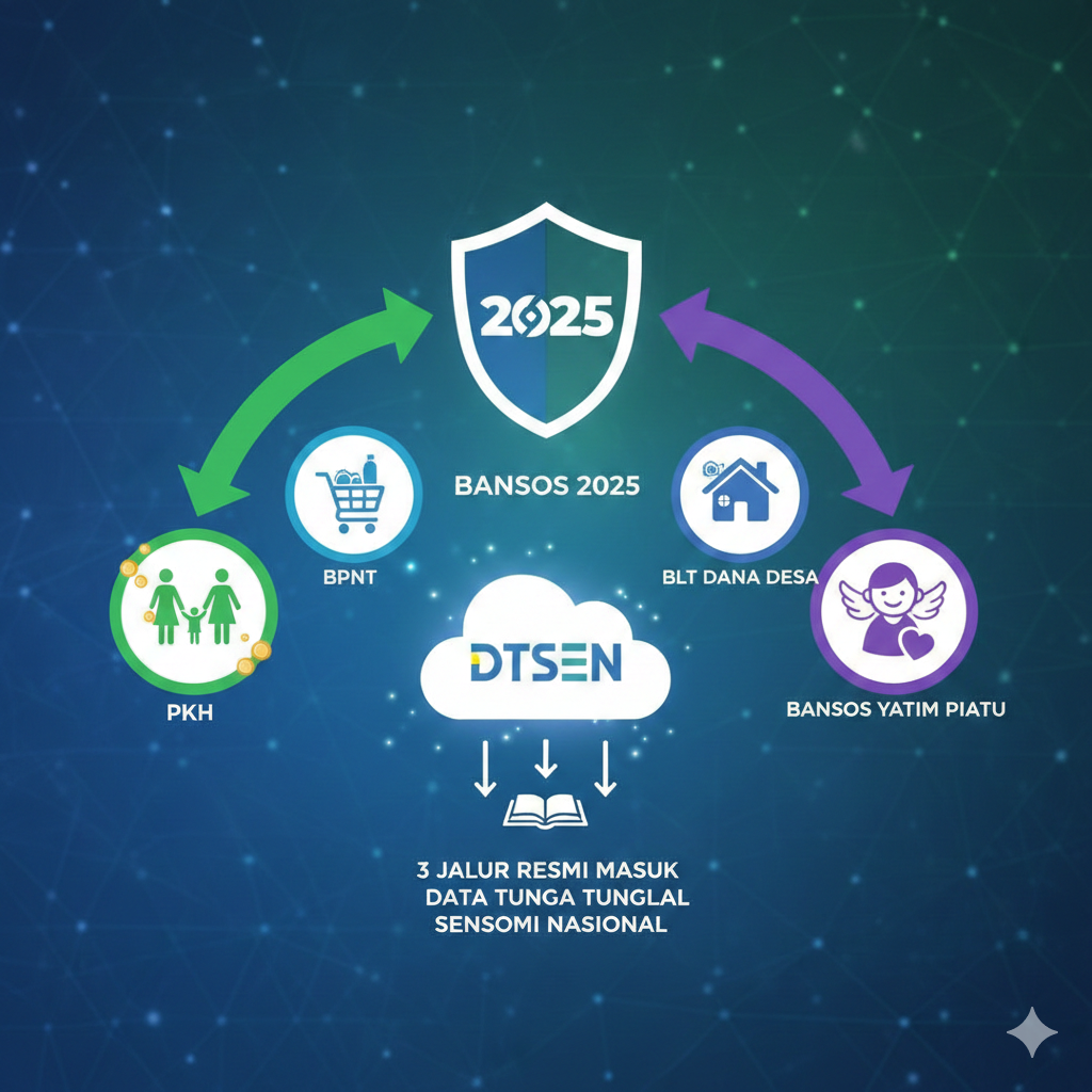 Cara daftar bansos 2025 lewat DTSEN: PKH, BPNT, BLT Dana Desa, Bansos YAPI.