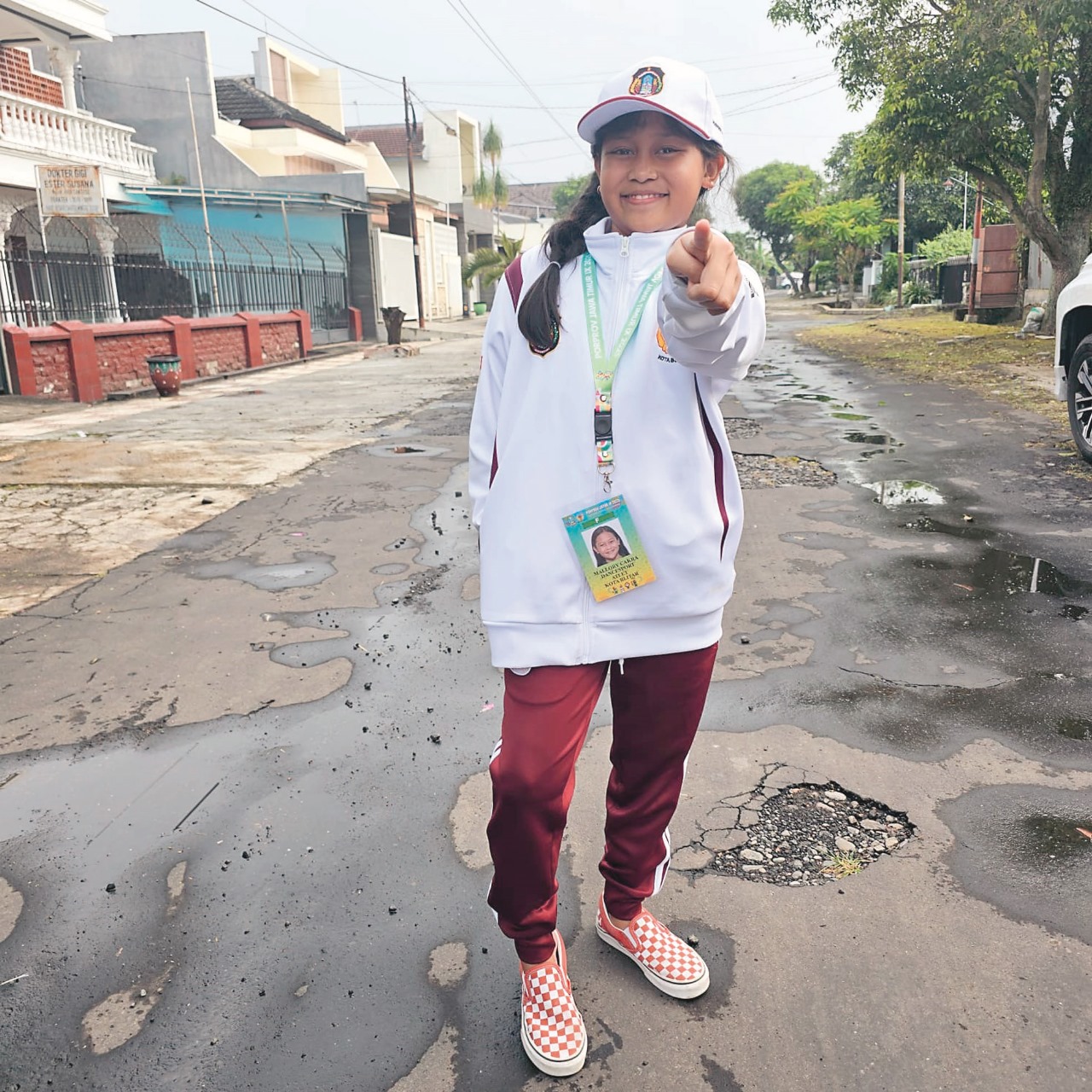 PENUH SEMANGAT: Malory Cakra Priyatama kini menekuni dunia tari modern yakni breakdance.