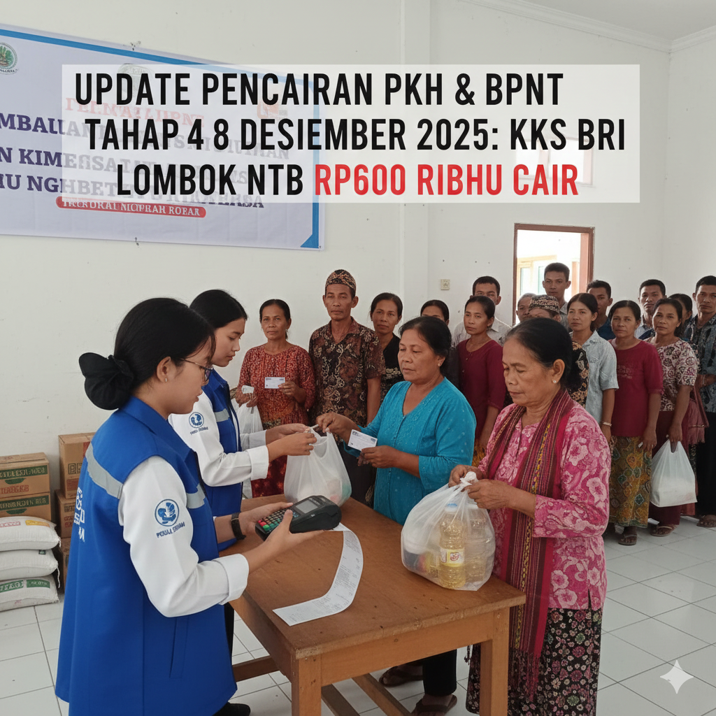 Update pencairan PKH BPNT tahap 4 8 Desember 2025