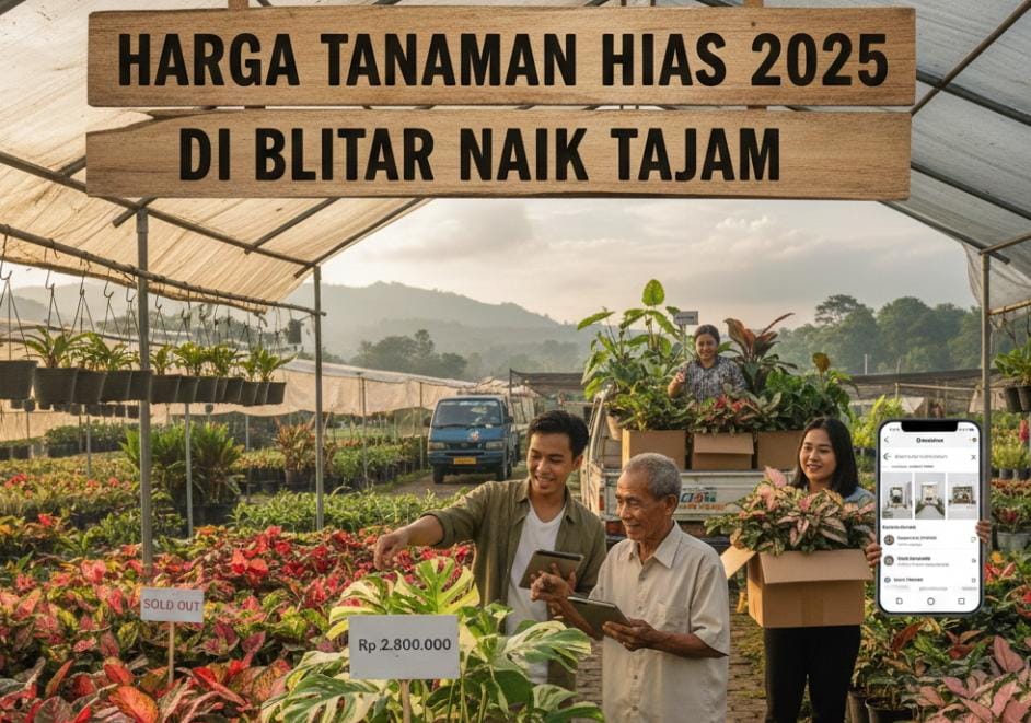 Harga Tanaman Hias 2025 di Blitar Naik Tajam, Petani Ungkap Penyebab dan Prediksi Pasar