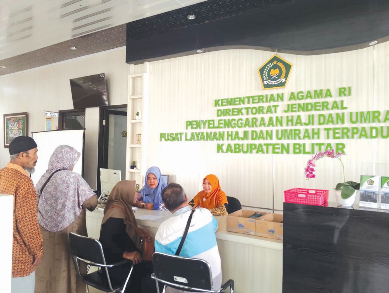 DIKEBUT: PHU Kemenag Kabupaten Blitar segera rampungkan proses rekam bio visa jemaah haji.