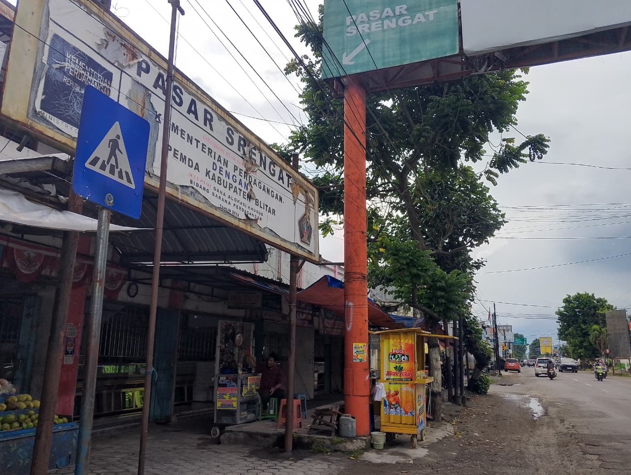 &lrm;BELUM TERCAPAI: Salah satu pasar di Kabupaten Blitar yang belum bisa menyamai capaian retribusi dari Pasar Wlingi.