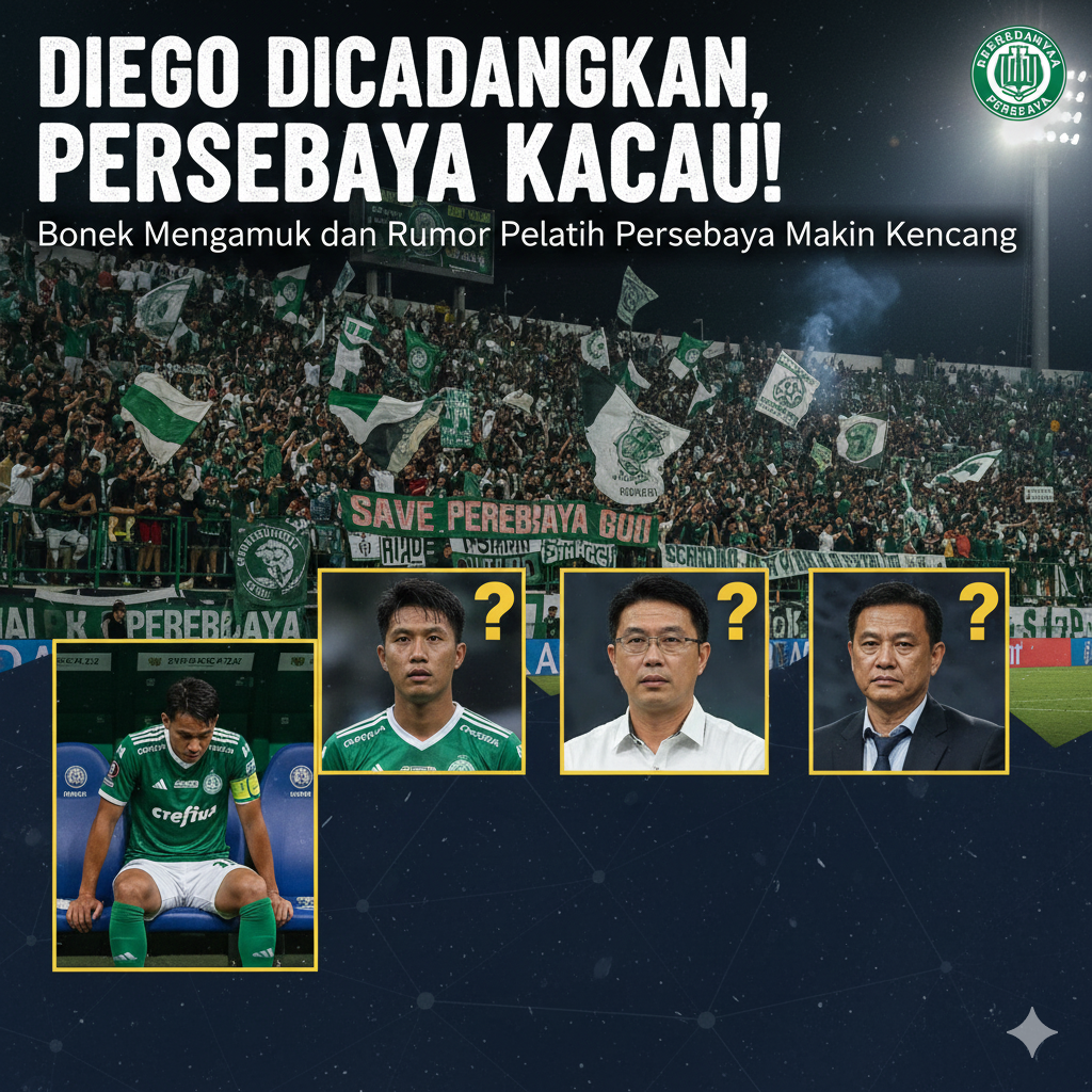 &ldquo;Diego Dicadangkan, Persebaya Kacau! Bonek Mengamuk dan Rumor Pelatih Persebaya Makin Kencang&rdquo;