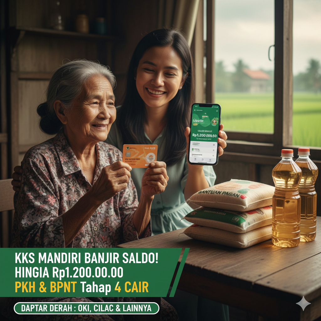 SP2D PKH Tahap 4 Cair! KKS Mandiri Banjir Saldo 600 Ribu&ndash;1,2 Juta, Ini Daftar Daerah yang Sudah Terima