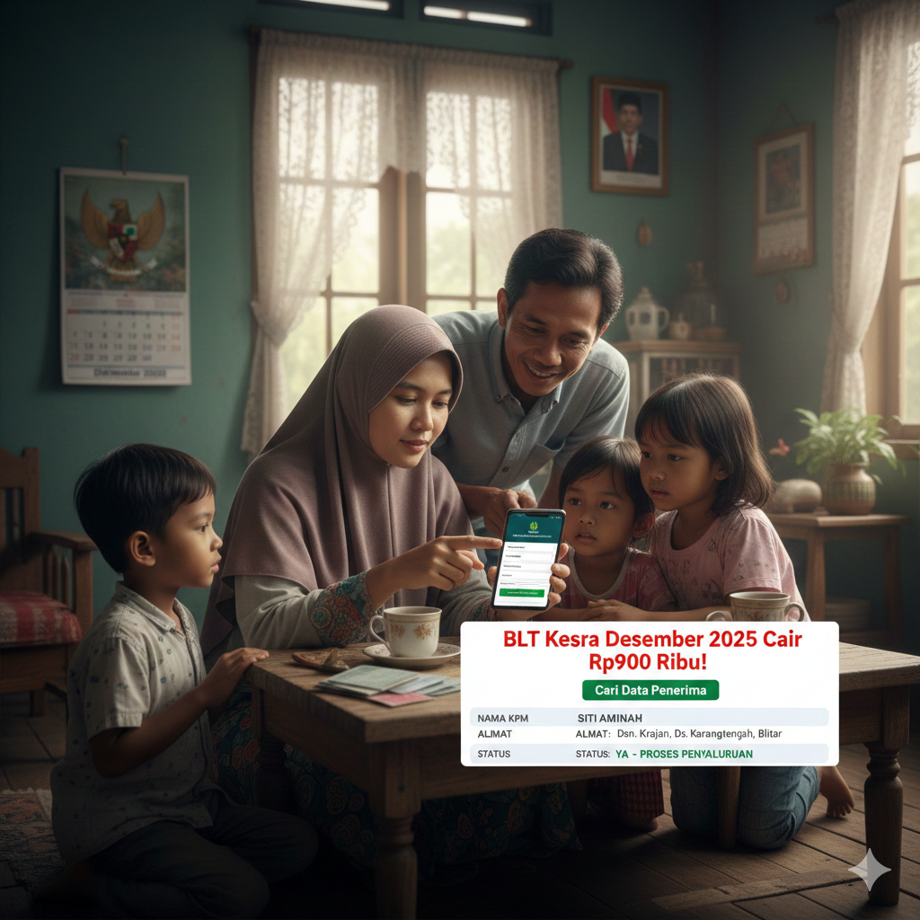 BLT Kesra Desember 2025 Cair Rp900 Ribu, Begini Cara Cek Penerima yang Wajib Anda Tahu!
