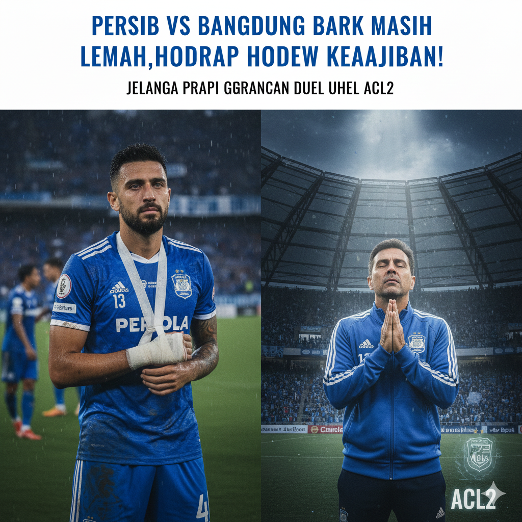 Persib vs Bangkok United: Barba Masih Lemah, Hodak Harap Keajaiban Jelang Duel Penentu ACL2