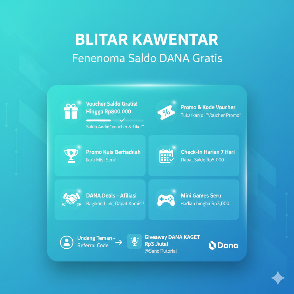 Cara Klaim Saldo Dana Gratis di Aplikasi Dana, Banyak yang Belum Tahu Fitur Ini!