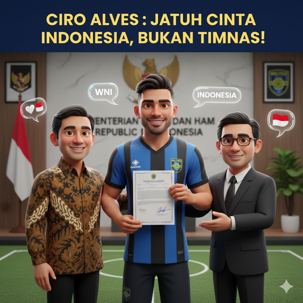 Ciro Alves Ajukan Naturalisasi Jalur Biasa, Ungkap Alasan Pilih Indonesia dan Tak Kejar Timnas