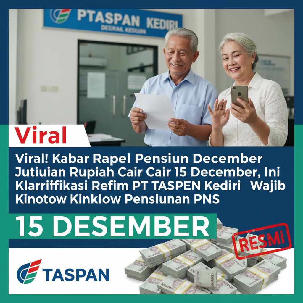 Viral kabar rapel pensiun Desember jutaan cair 15 Desember,